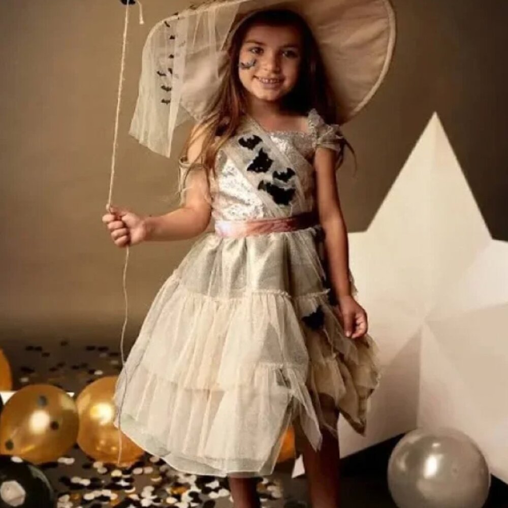 NEW Chasing Fireflies‎ Batty Ballerina Witch Costume for Girls Size 14
